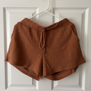 Kittenish double lined waffle shorts